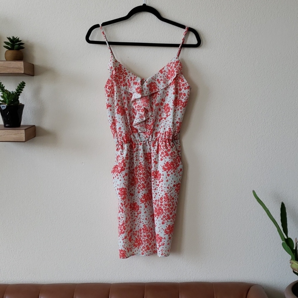 Blue and coral dress size M
